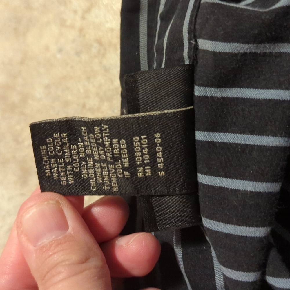 Lane Bryant Pinstriped Long Sleeve Collared Shirt Plus Size Country Western - Picture 12 of 12
